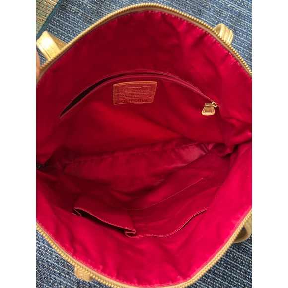 Coach "Laura Admirer" Multi Gold Jacquard Signature Hearts & Dots Tote F18870 - Picture 8 of 11